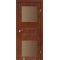 Сталь кортен / Скло сатин бронза Дверне полотно PM-05