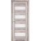 Дуб нордік / Скло сатин білий Дверне полотно PD-02
