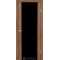 Дуб браш / Триплекс черный, 8мм Дверное полотно SR-01