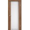 Дуб браш / Триплекс белый, 8мм Дверное полотно SR-01