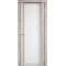 Дуб нордик / Триплекс белый, 8мм Дверное полотно SR-01