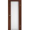 Орех / Триплекс белый, 8мм Дверное полотно SR-01