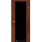 Сталь кортен / Триплекс черный, 8мм Дверное полотно SR-01