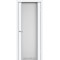 Белый перламутр / Триплекс белый, 8мм Дверное полотно SR-01