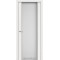 Ясень белый / Триплекс белый, 8мм Дверное полотно SR-01