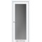 Белый перламутр / Сатин графит, 8мм Дверное полотно SV-01