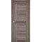 Дуб грей / Черное стекло Дверное полотно SC-03