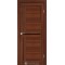 Орех / Черное стекло Дверное полотно SC-03