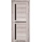 Дуб нордик / Черное стекло Дверное полотно SC-04