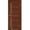 Орех / Стекло сатин бронза Дверное полотно SC-04