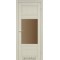 Дуб беленый / Стекло сатин бронза Дверное полотно TV-01