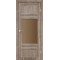 Эш-вайт / Стекло сатин бронза Дверное полотно TV-01