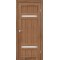 Дуб браш / Стекло сатин белый Дверное полотно TV-03