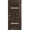 Дуб марсала / Стекло сатин белый Дверное полотно TV-03