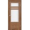 Дуб браш / Стекло сатин белый Дверное полотно TV-04