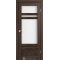 Дуб марсала / Стекло сатин белый Дверное полотно TV-04