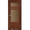 Орех / Стекло сатин бронза Дверное полотно TV-04