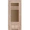 Дуб тобакко / Стекло сатин бронза Дверное полотно TV-04