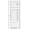 Белый перламутр / Стекло сатин белый Дверное полотно TV-04