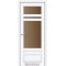 Белый перламутр / Стекло сатин бронза Дверное полотно TV-04