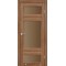 Дуб браш / Стекло сатин бронза Дверное полотно TV-05