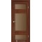 Орех / Стекло сатин бронза Дверное полотно TV-05