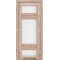 Дуб тобакко / Стекло сатин белый Дверное полотно TV-05