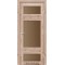 Дуб тобакко / Стекло сатин бронза Дверное полотно TV-05