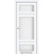 Белый перламутр / Стекло сатин белый Дверное полотно TV-05