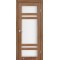 Дуб браш / Стекло сатин белый Дверное полотно TV-06