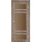 Эш-вайт / Стекло сатин бронза Дверное полотно TV-06
