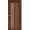 Орех / Стекло сатин бронза Дверное полотно TR-02
