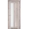 Дуб нордик / Стекло сатин белый Дверное полотно TR-03
