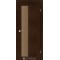 Венге / Стекло сатин бронза Дверное полотно TR-03