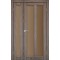 Дуб грей / Стекло сатин бронза Дверное полотно TR-04