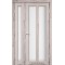 Дуб нордик / Стекло сатин белый Дверное полотно TR-04