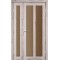 Дуб нордик / Стекло сатин бронза Дверное полотно TR-04