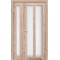 Дуб тобакко / Стекло сатин белый Дверное полотно TR-04