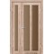 Дуб тобакко / Стекло сатин бронза Дверное полотно TR-04