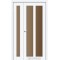 Белый перламутр / Стекло сатин бронза Дверное полотно TR-04