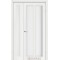 Ясень белый / Стекло сатин белый Дверное полотно TR-04