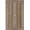 Эш-вайт / Стекло сатин бронза Дверное полотно TR-05