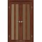 Орех / Стекло сатин бронза Дверное полотно TR-05