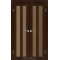 Венге / Стекло сатин бронза Дверное полотно TR-05