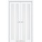 Белый перламутр / Стекло сатин белый Дверное полотно TR-05