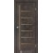 Лофт бетон / Стекло сатин бронза Дверное полотно VLD-01