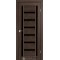 Дуб марсала / Черное стекло Дверное полотно VLD-02
