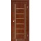 Сталь кортен / Стекло сатин бронза Дверное полотно VLD-02