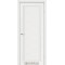 Ясень белый / Стекло сатин белый Дверное полотно VL-02