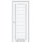 Белый перламутр / Стекло сатин белый Дверное полотно VL-03